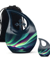 Northern Lights Funeral Urns - Large Decorative Urn For Male & Female