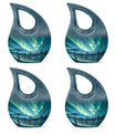 Northern Lights Large Urn For Ashes  - Cremation Urns For Man & Women