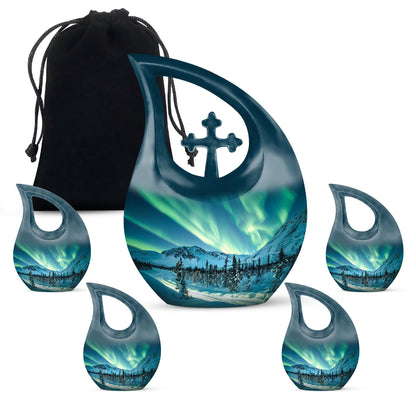Affordable 10 inch Northern Lights Urn 