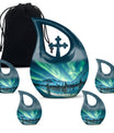 Northern Lights Large Urn For Ashes  - Cremation Urns For Man & Women