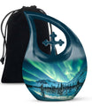 Northern Lights Large Urn For Ashes  - Cremation Urns For Man & Women