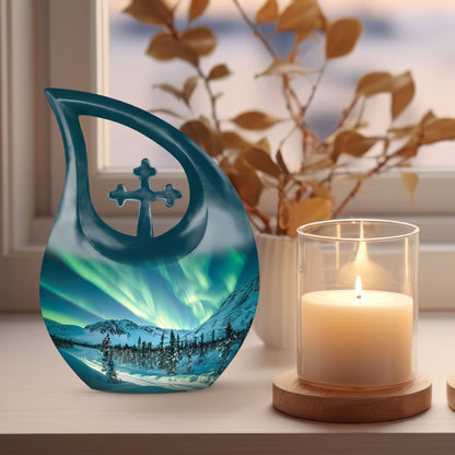 Affordable 10 inch Northern Lights Urn 