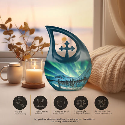 Affordable 10 inch Northern Lights Urn 