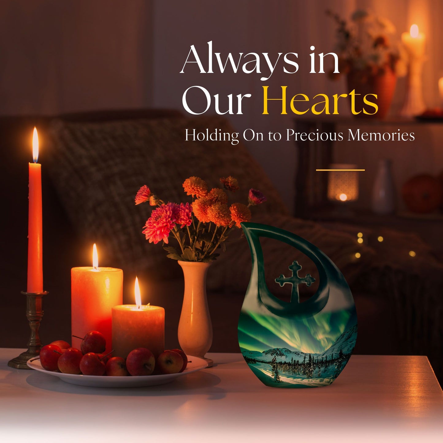Affordable 10 inch Northern Lights Urn 