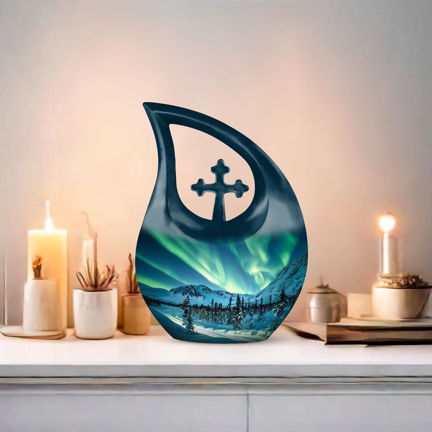 Affordable 10 inch Northern Lights Urn 