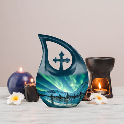 Affordable 10 inch Northern Lights Urn 