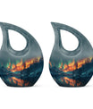 Northern Lights Cremation Keepsake Urns For Ashes - Cremation Urn Human