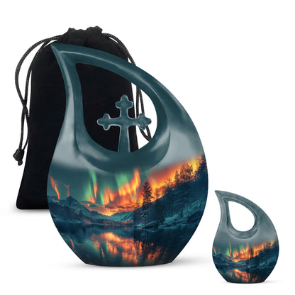 Personalized Galaxy Keepsake Urn for Human Ashes - 3-inch, 3 cu in - Yatskia