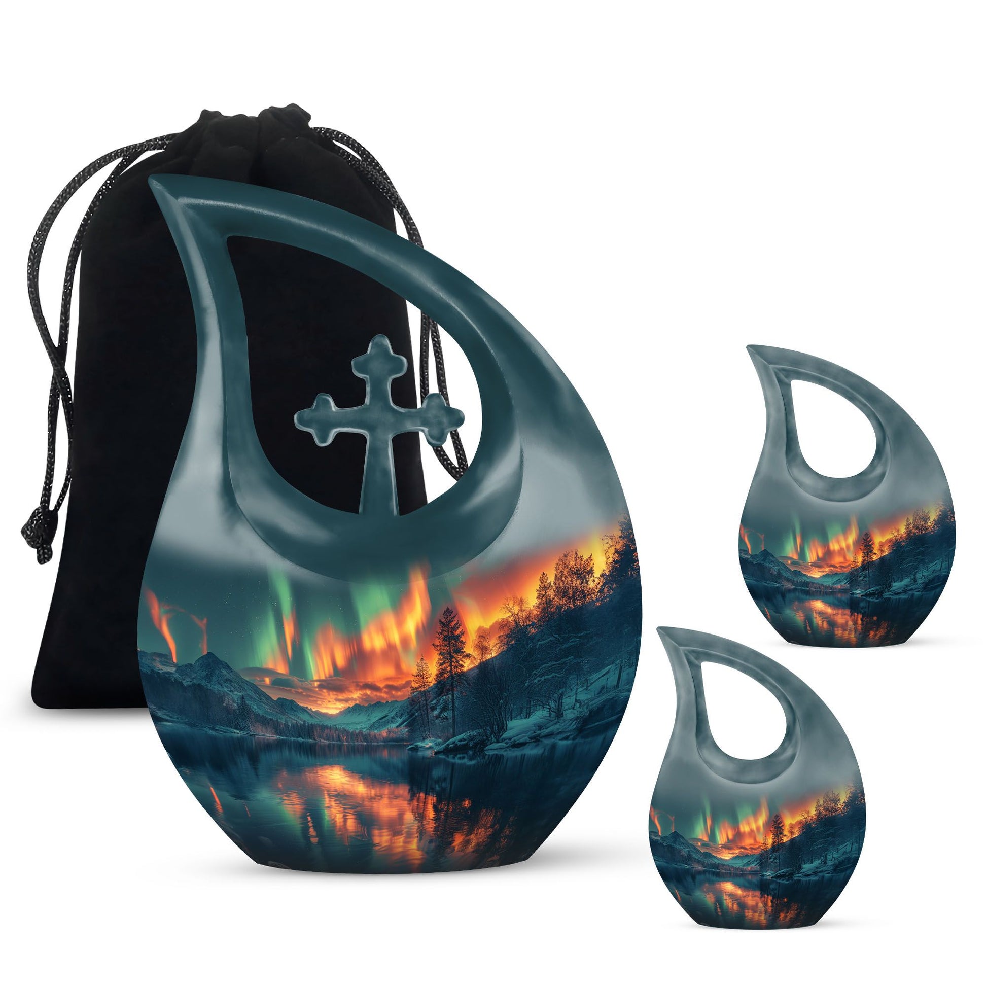 Northern Lights Cremation Keepsake Urns For Ashes - Cremation Urn Human