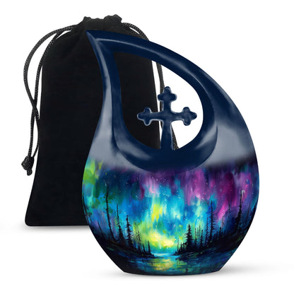 Personalized Galaxy Keepsake Urn for Human Ashes - 3-inch, 3 cu in - Yatskia