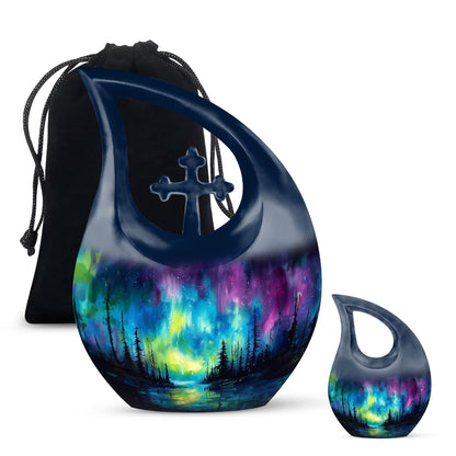 Personalized Galaxy Keepsake Urn for Human Ashes - 3-inch, 3 cu in - Yatskia