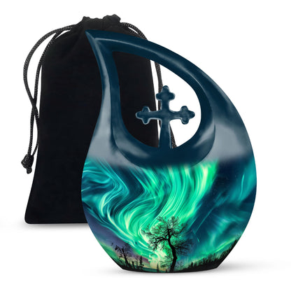 10-inch Northern Lights Memorial Urn 