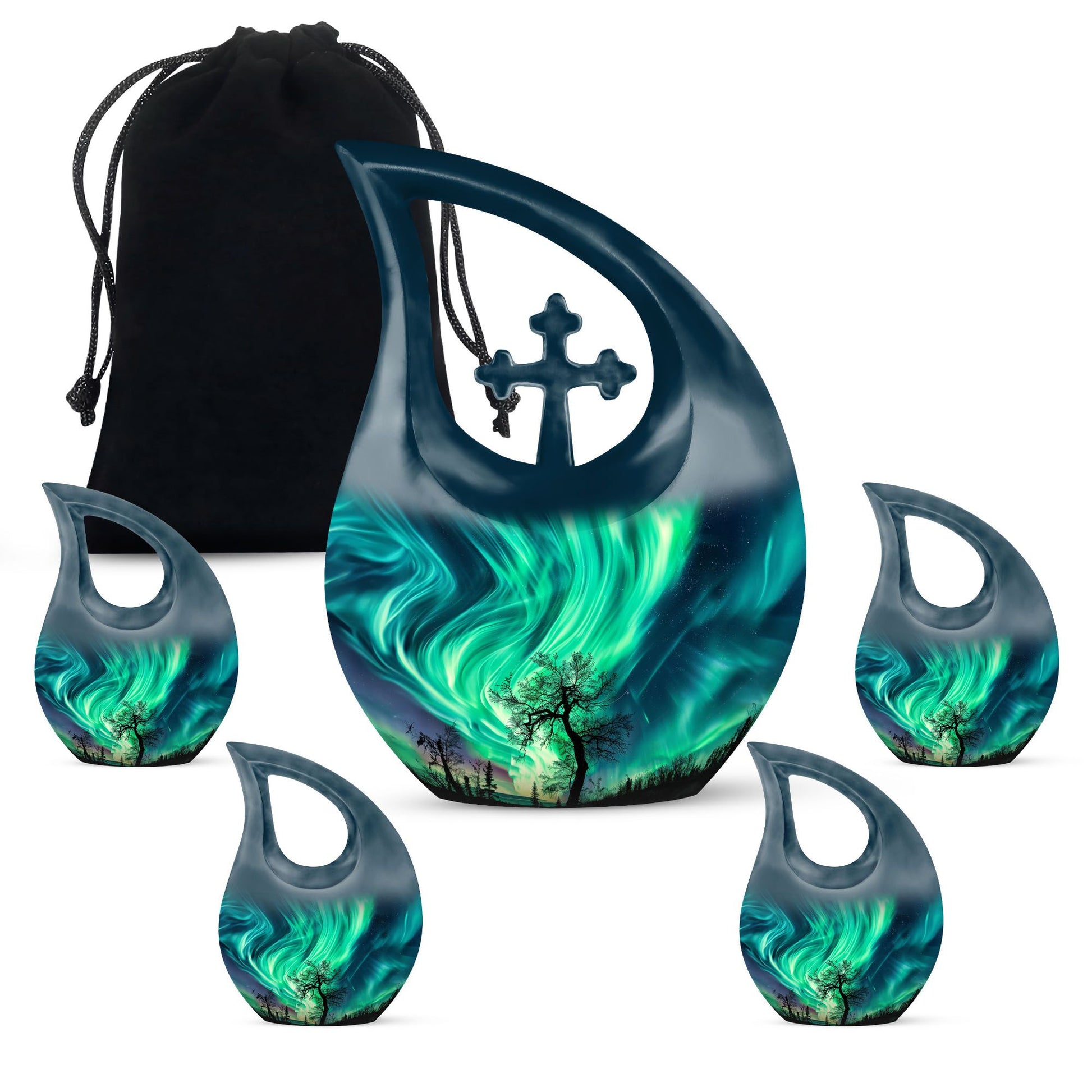 Northern Lights Cremation Urns For Human Ashes -  Human Ashes Keepsake