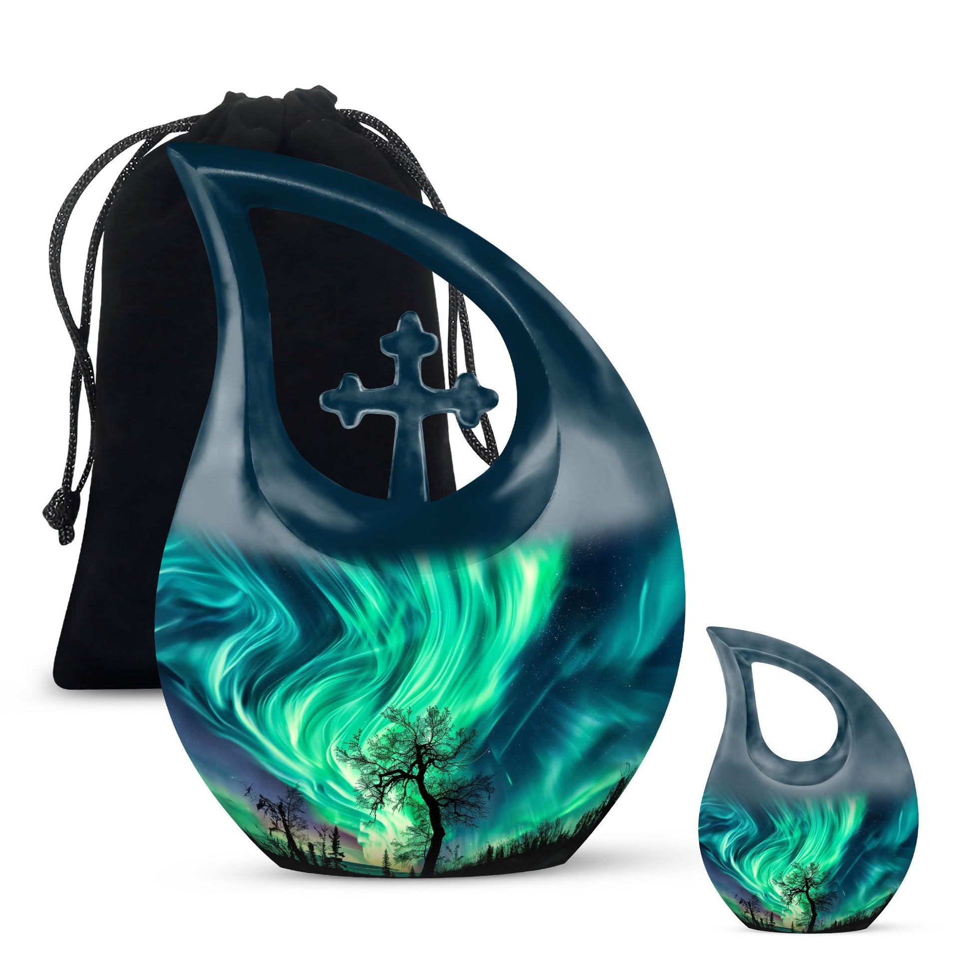 Northern Lights Cremation Urns For Human Ashes -  Human Ashes Keepsake