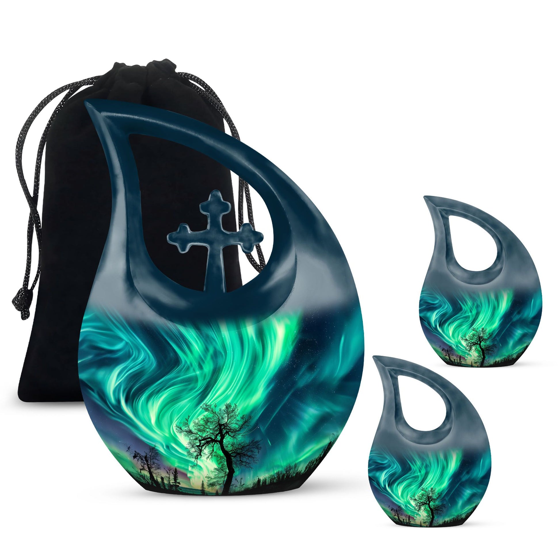 Northern Lights Cremation Urns For Human Ashes -  Human Ashes Keepsake