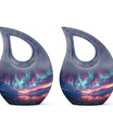 Northern Lights Funeral Urns For Adult Ashes Men and Women