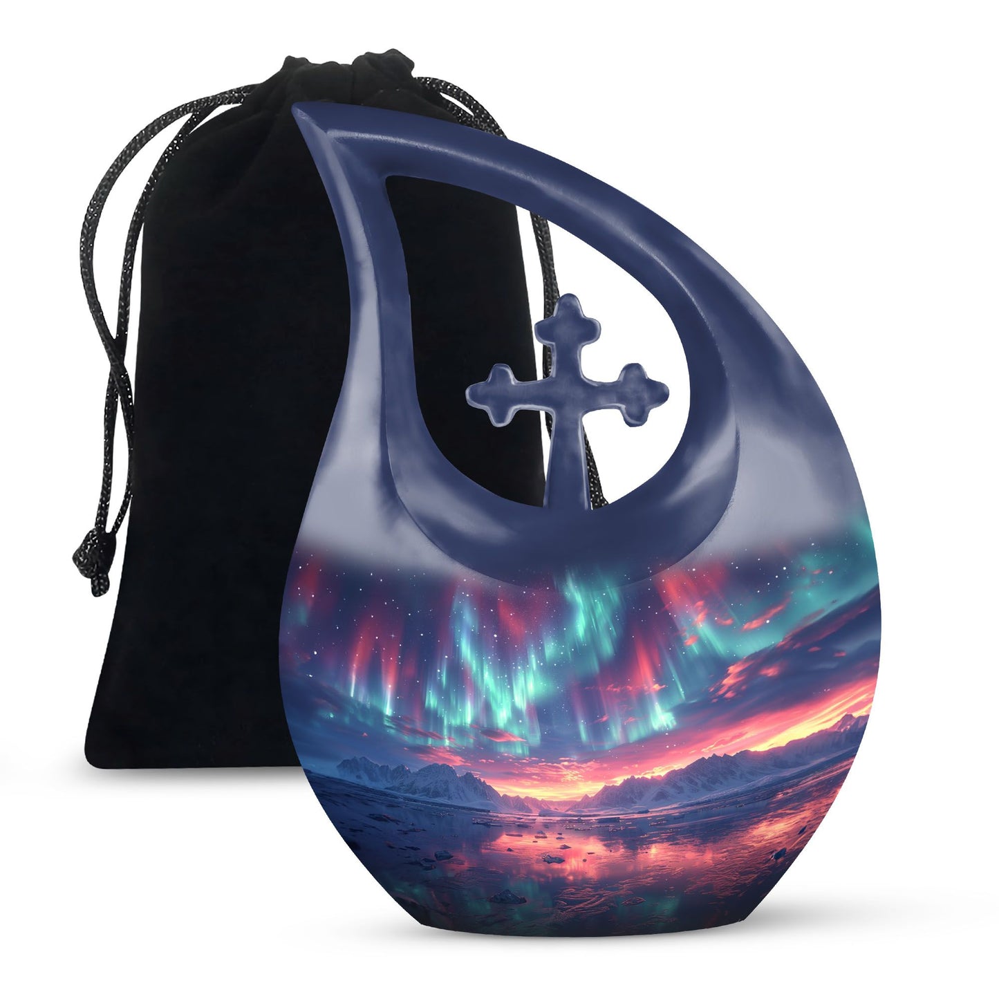 Personalized Galaxy Cremation Urn for Adult - 10-inch, 200 cu in - Yatskia