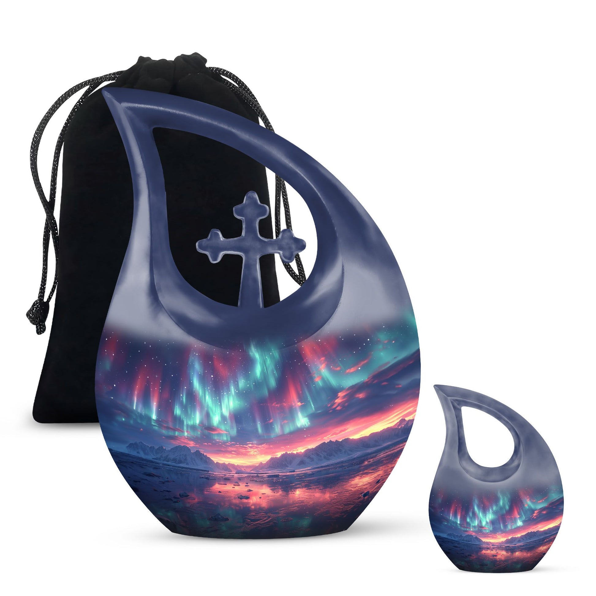 10 Inch Aluminum Northern Lights Urn 