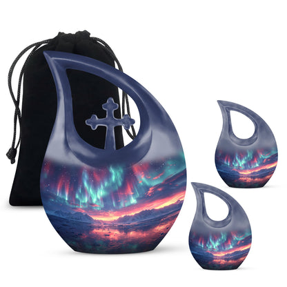 Personalized Galaxy Cremation Urn for Adult - 10-inch, 200 cu in - Yatskia