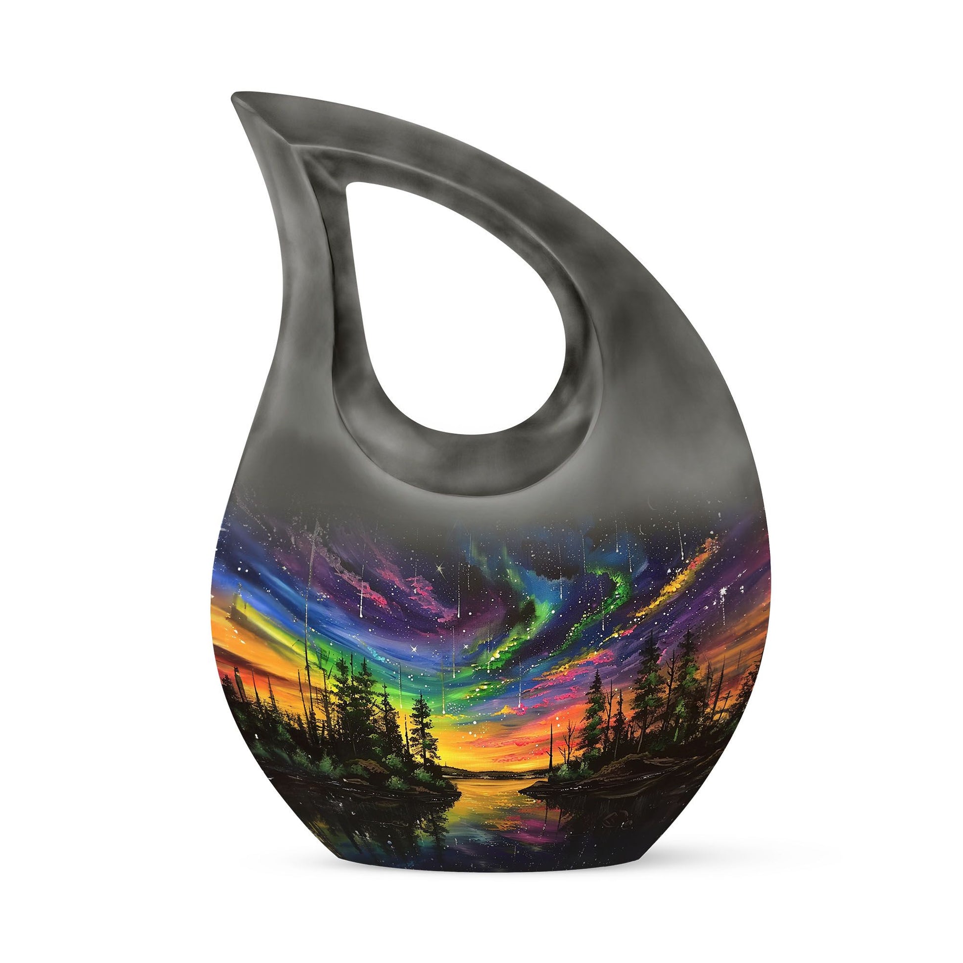 Northern Lights Urn For Human Ashes - Aurora Borealis Adult Large Urns