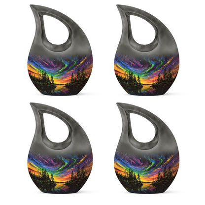 Personalized Galaxy Cremation Urn for Human Ashes - 10-inch, 200 cu in - Yatskia