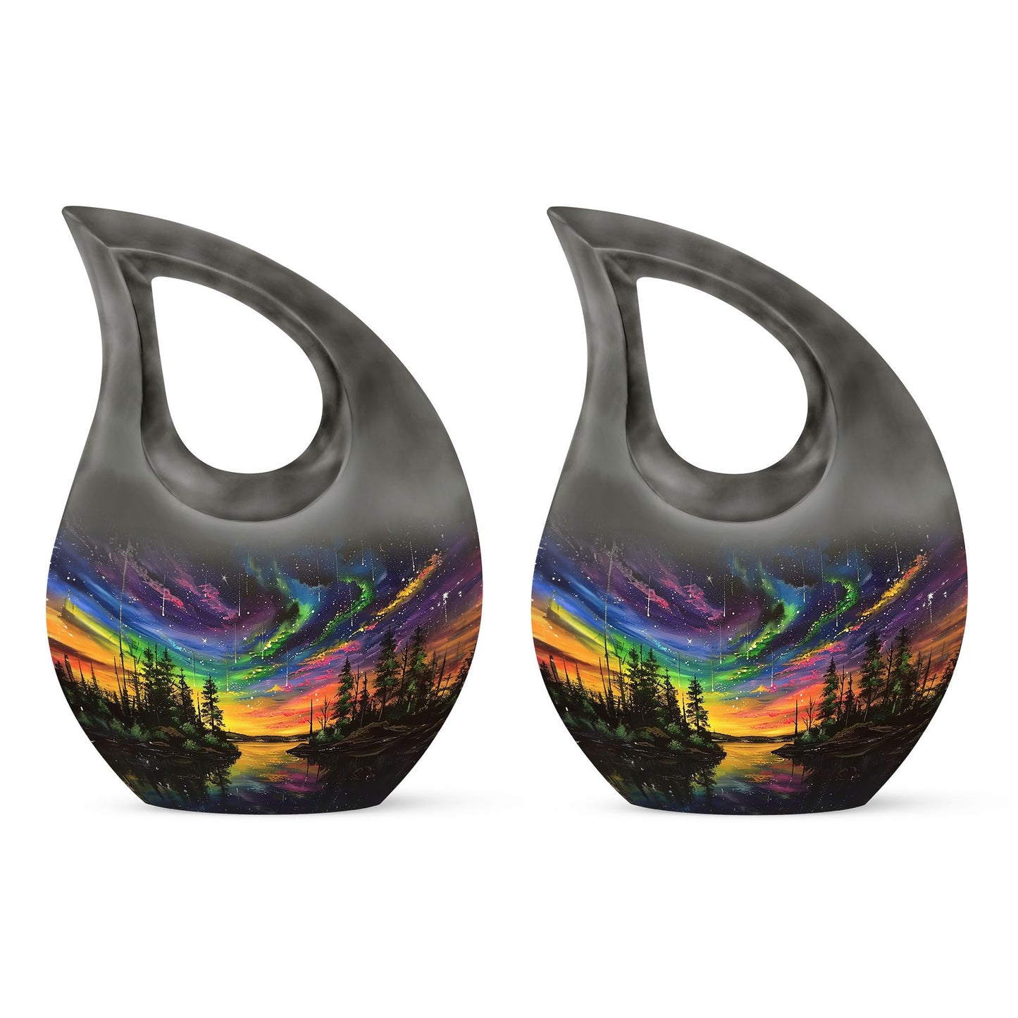 Personalized Galaxy Cremation Urn for Human Ashes - 10-inch, 200 cu in - Yatskia