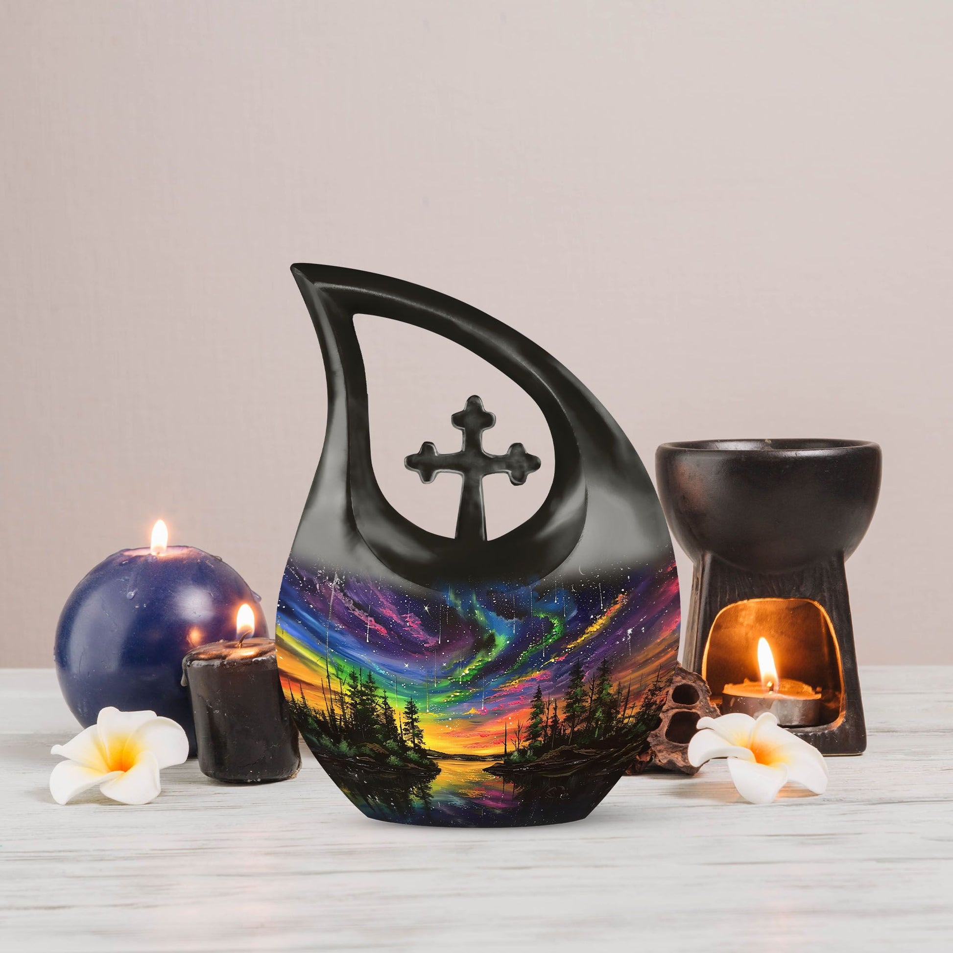 10 inch Northern Lights urn, 