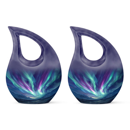 Northern Lights Cross Drop Mini Urn 