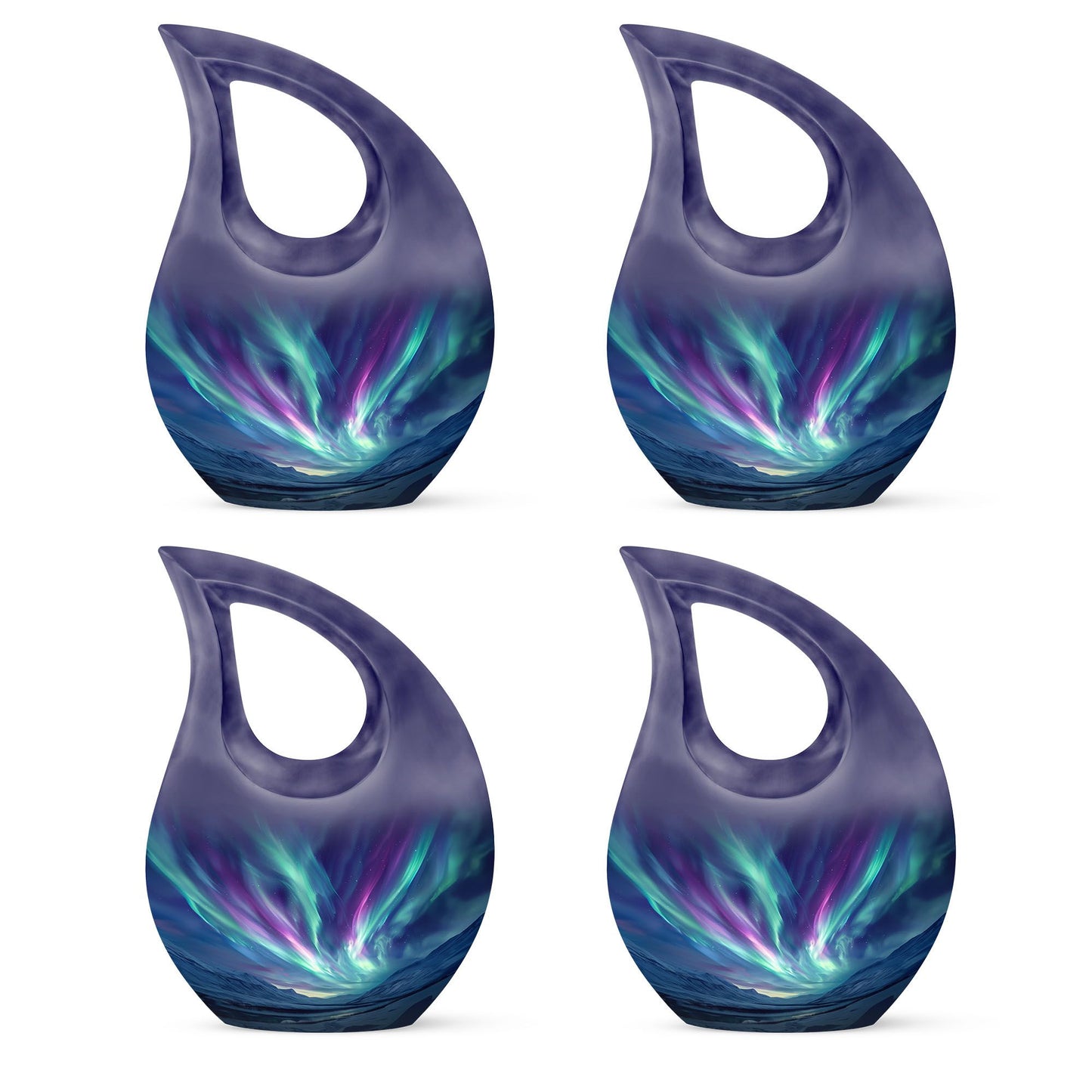 Northern Lights Cross Drop Mini Urn 