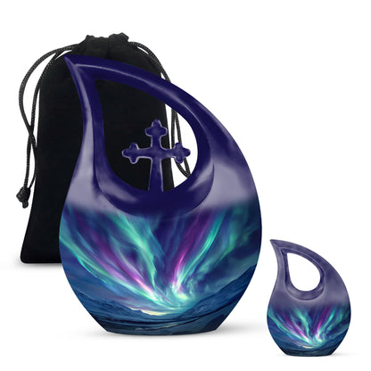 Personalized Galaxy Keepsake Urn for Human Ashes - 10-inch, 200 cu in - Yatskia