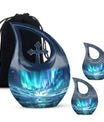 Northern Lights Mini Urns For Human Ashes Dad - Urns For Ashes Keepsake