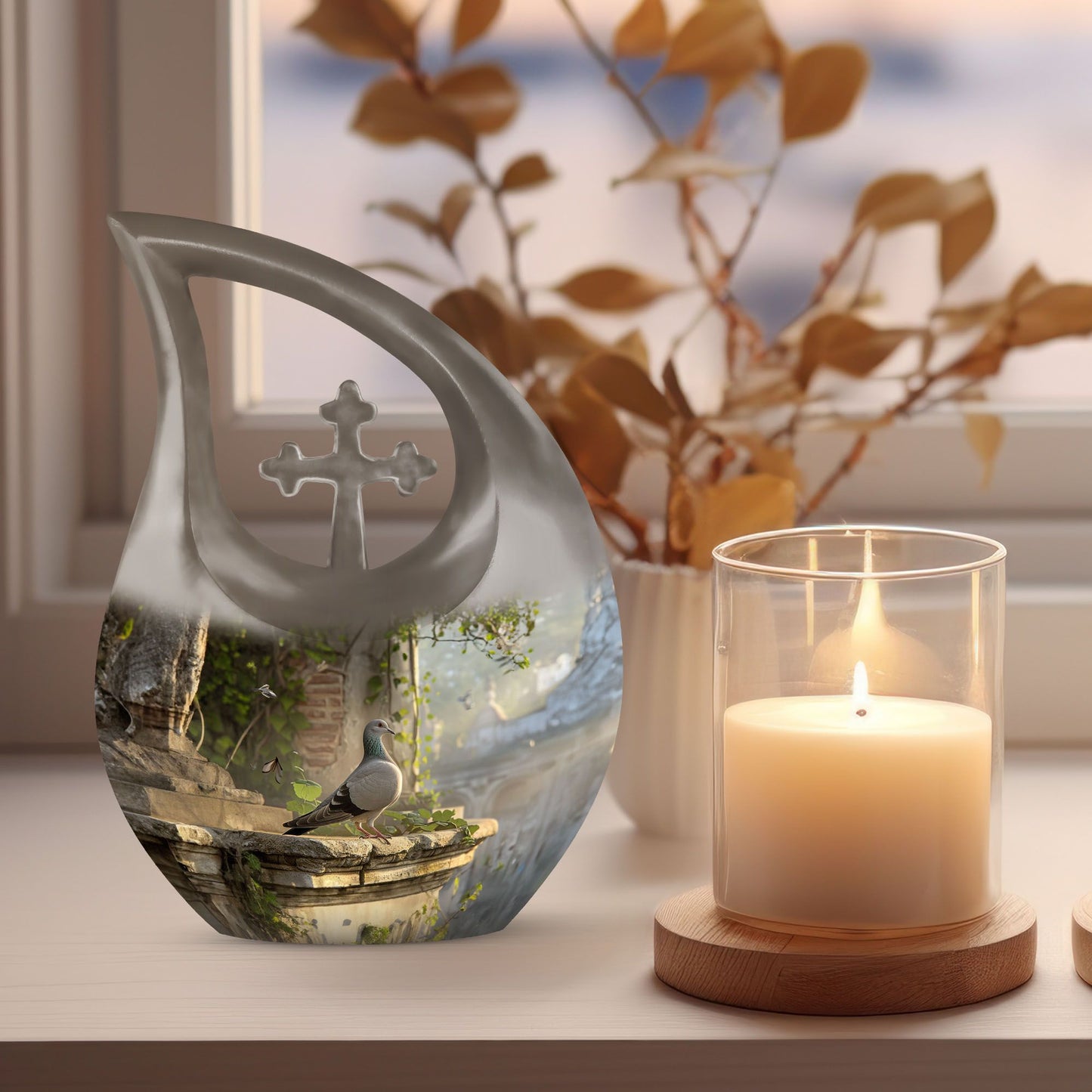 10 Inch Dove Urn 