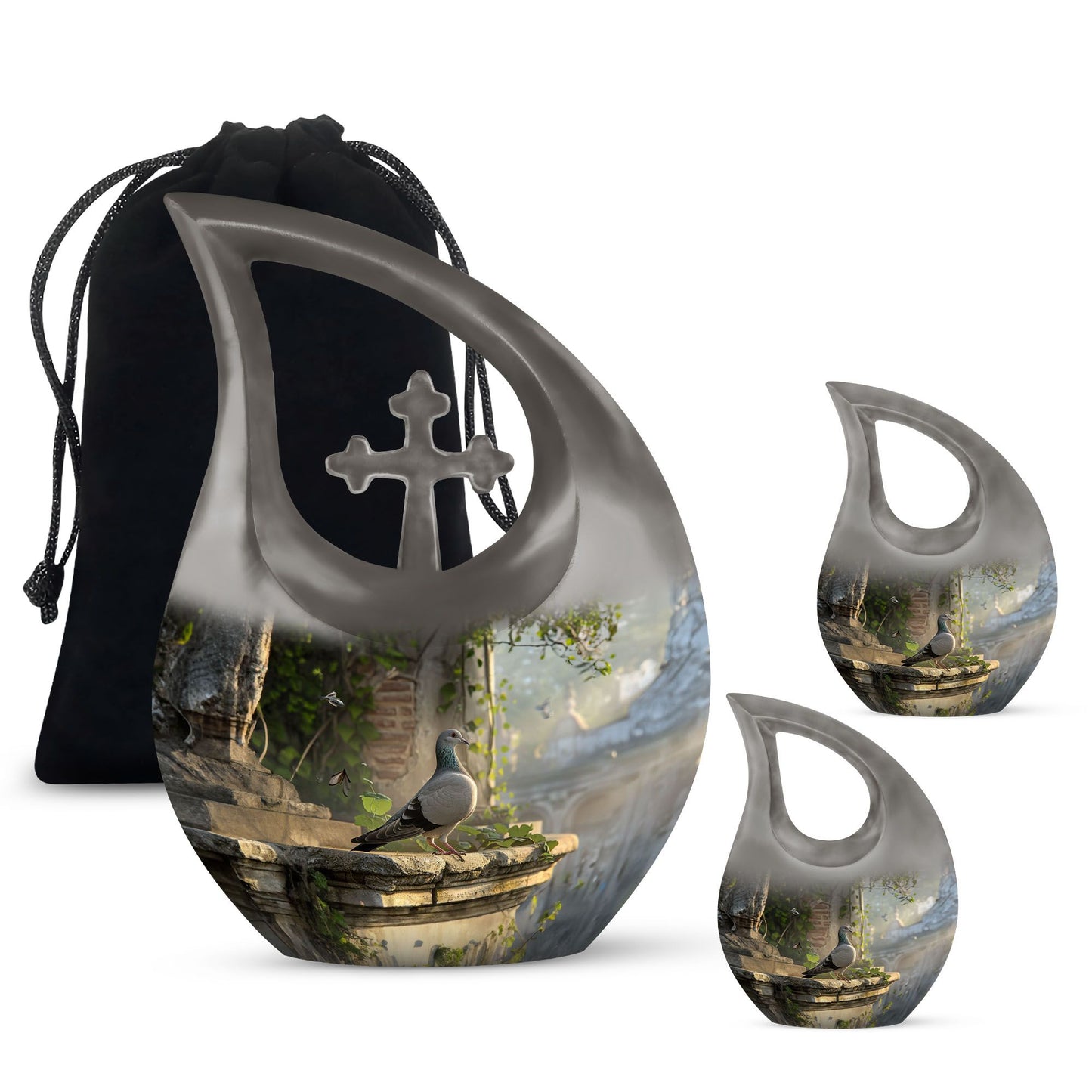 10 Inch Dove Urn 