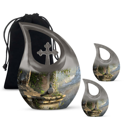 Personalized Bird Cremation Urn for Human Ashes - 10-inch, 200 cu in - Yatskia