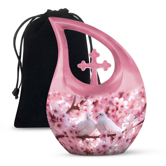 10-inch Dove themed urn 