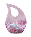 White Couple Dove Burial Urn - Cremation Urn For Loved Ones