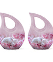 White Couple Dove Burial Urn - Cremation Urn For Loved Ones