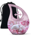 White Couple Dove Burial Urn - Cremation Urn For Loved Ones