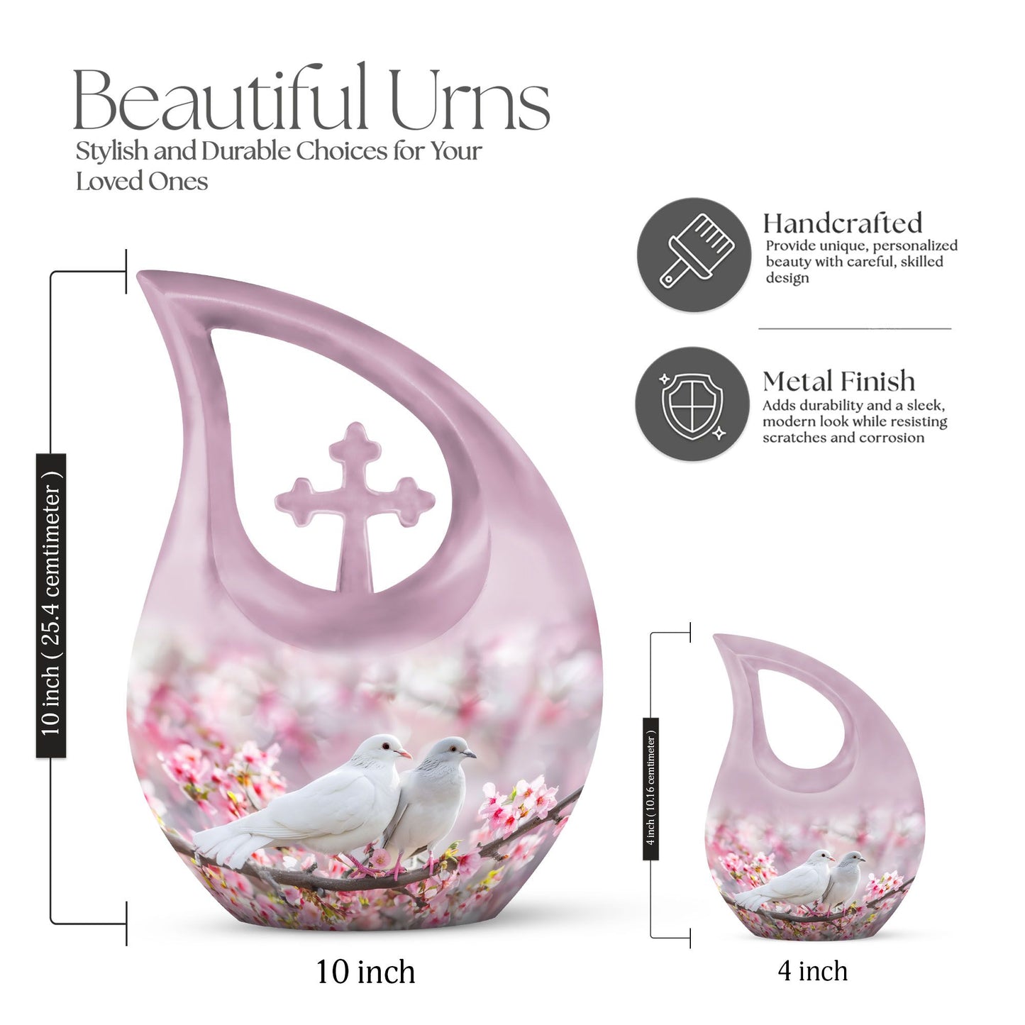 10-inch Dove Urn 