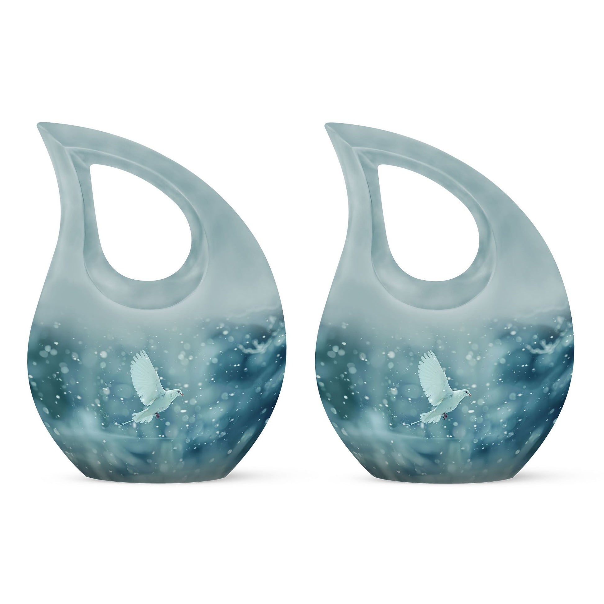 White Dove Burial Urn - Large Urns For Couple