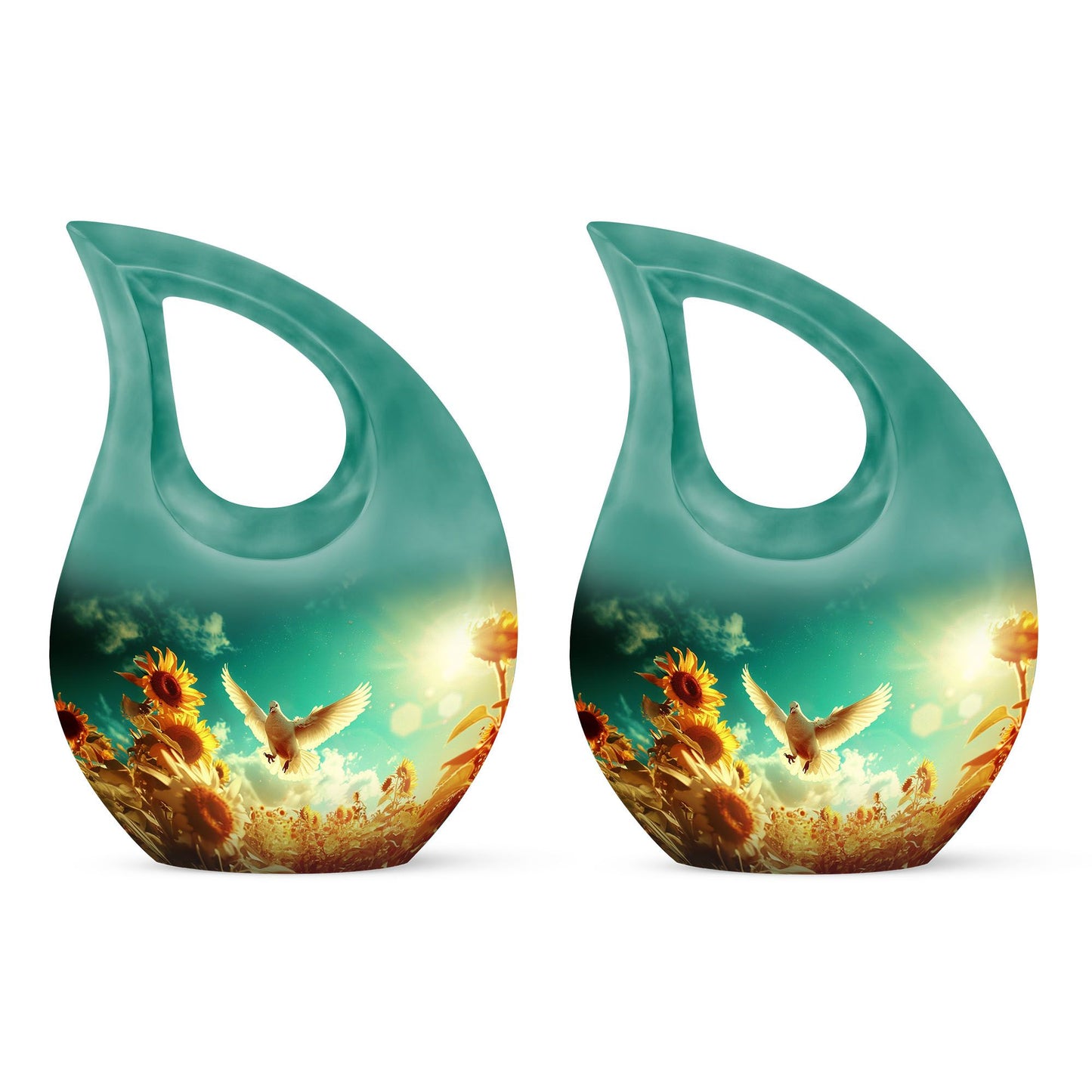 Personalized Bird Cremation Urn for Mother - 10-inch, 200 cu in - Yatskia