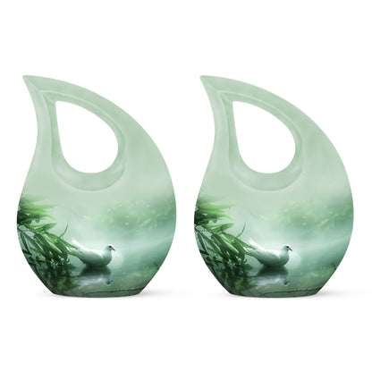 Personalized Bird Memorial Urn for Human Ashes - 10-inch, 200 cu in - Yatskia