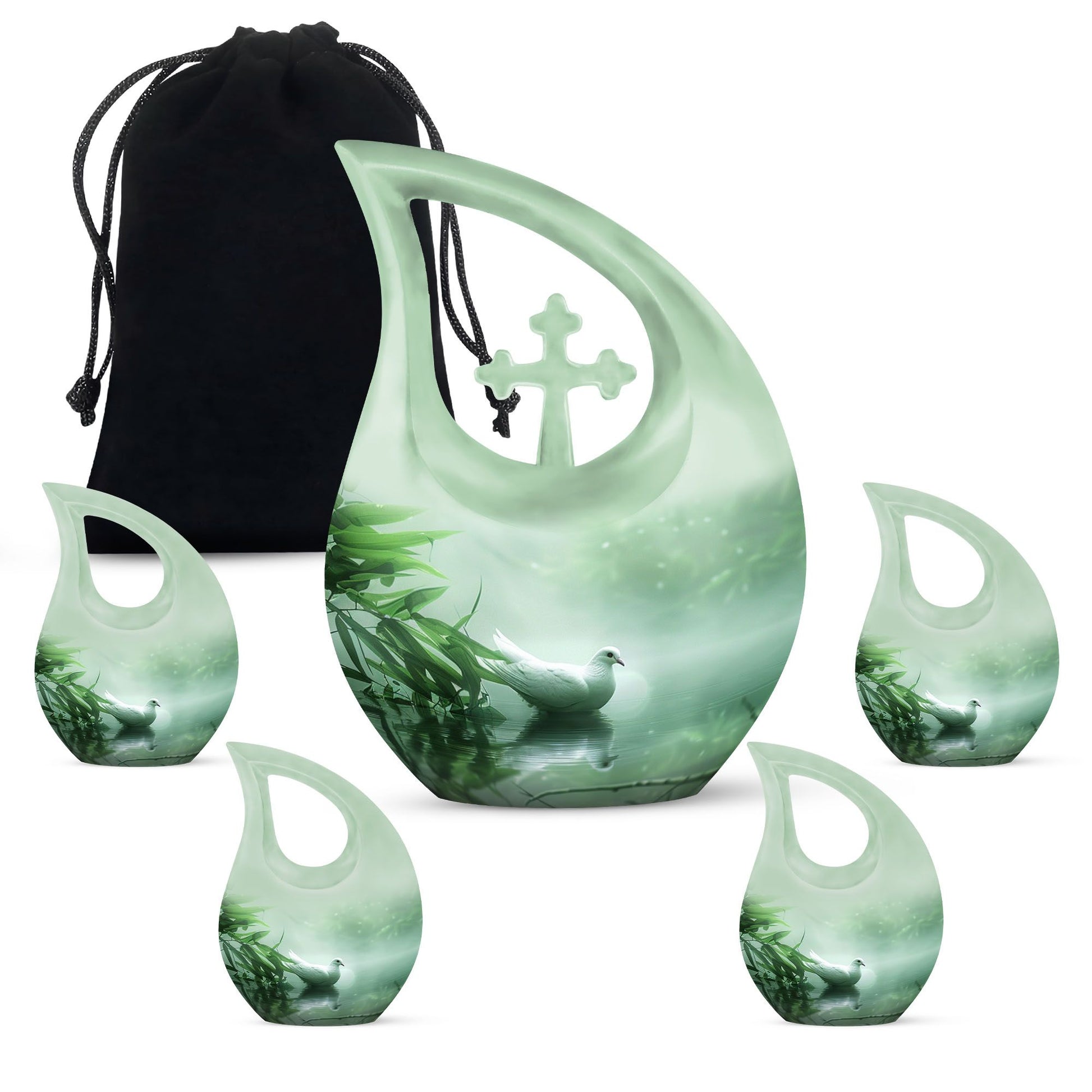 Dove Memorial Urn For Human Ashes - Large Decorative Urn