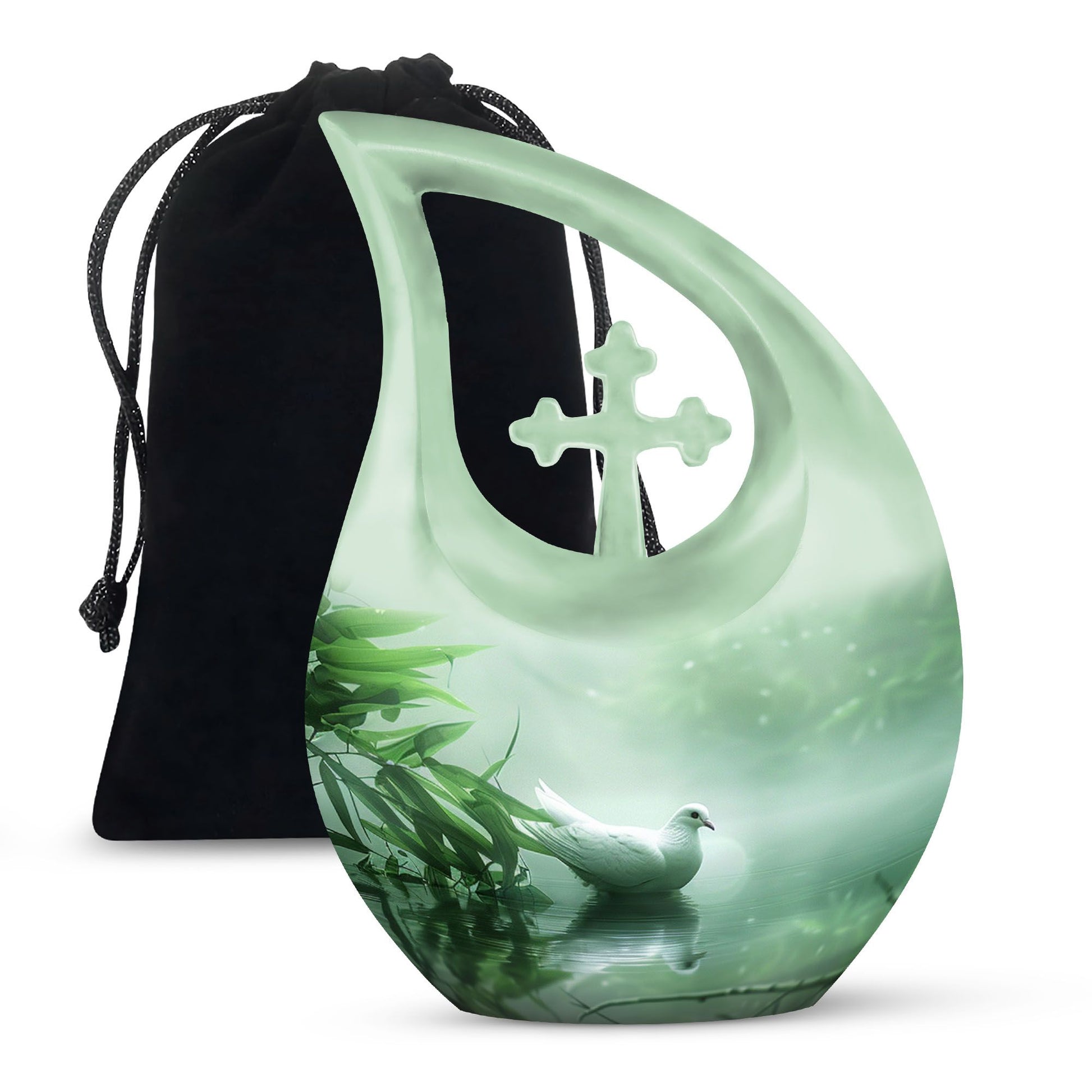 Dove Memorial Urn For Human Ashes - Large Decorative Urn