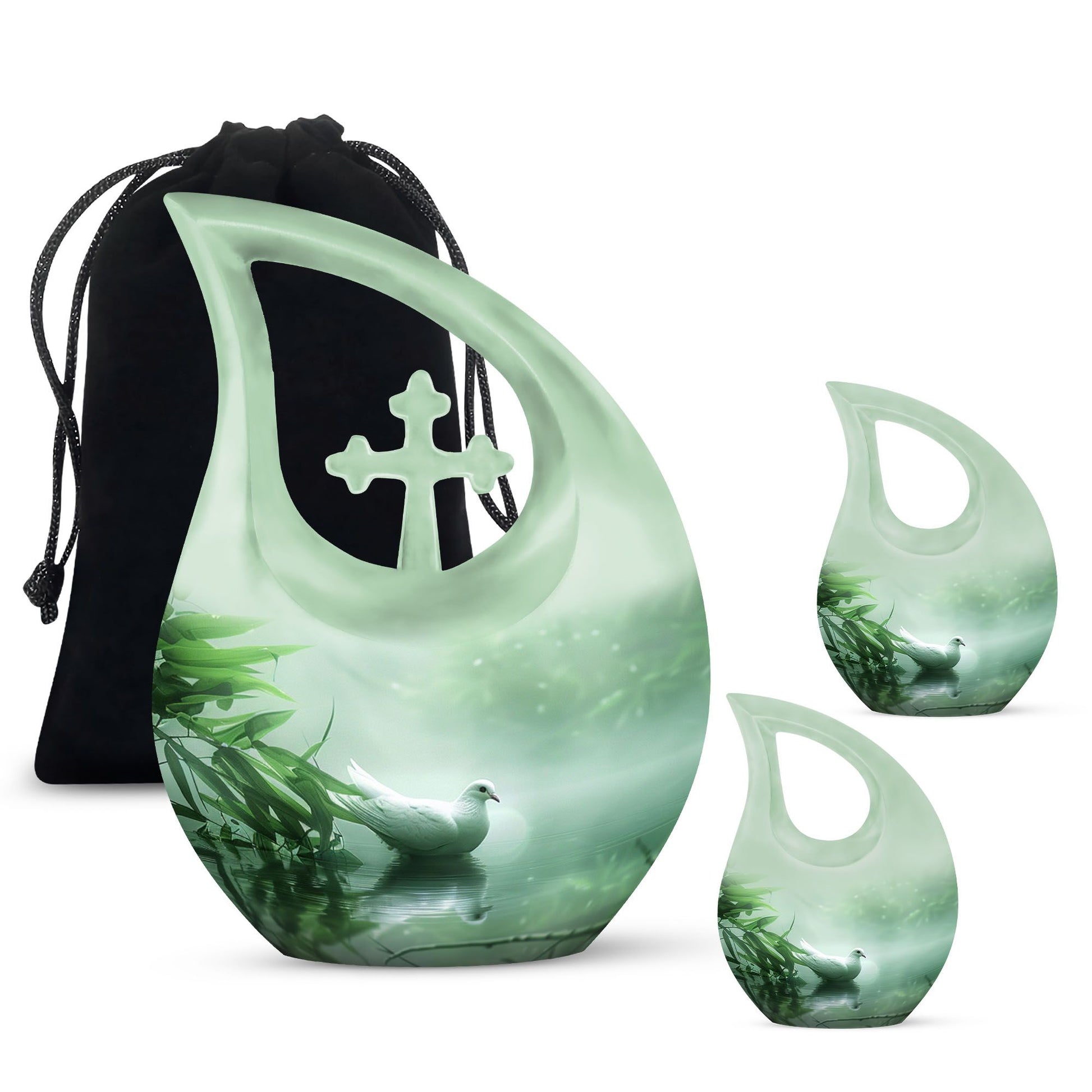 Dove Memorial Urn For Human Ashes - Large Decorative Urn