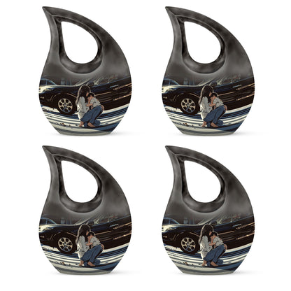 Aluminium, Mother themed Urn for Mom