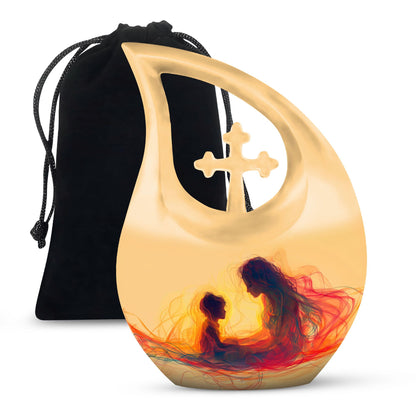 10-inch Cross Drop Mother Urn