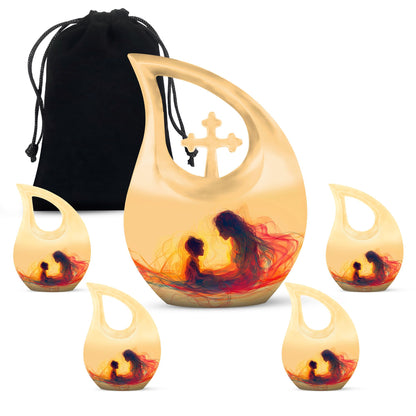 10-inch Cross Drop Mother Urn