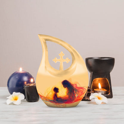 10-inch Cross Drop Mother Urn
