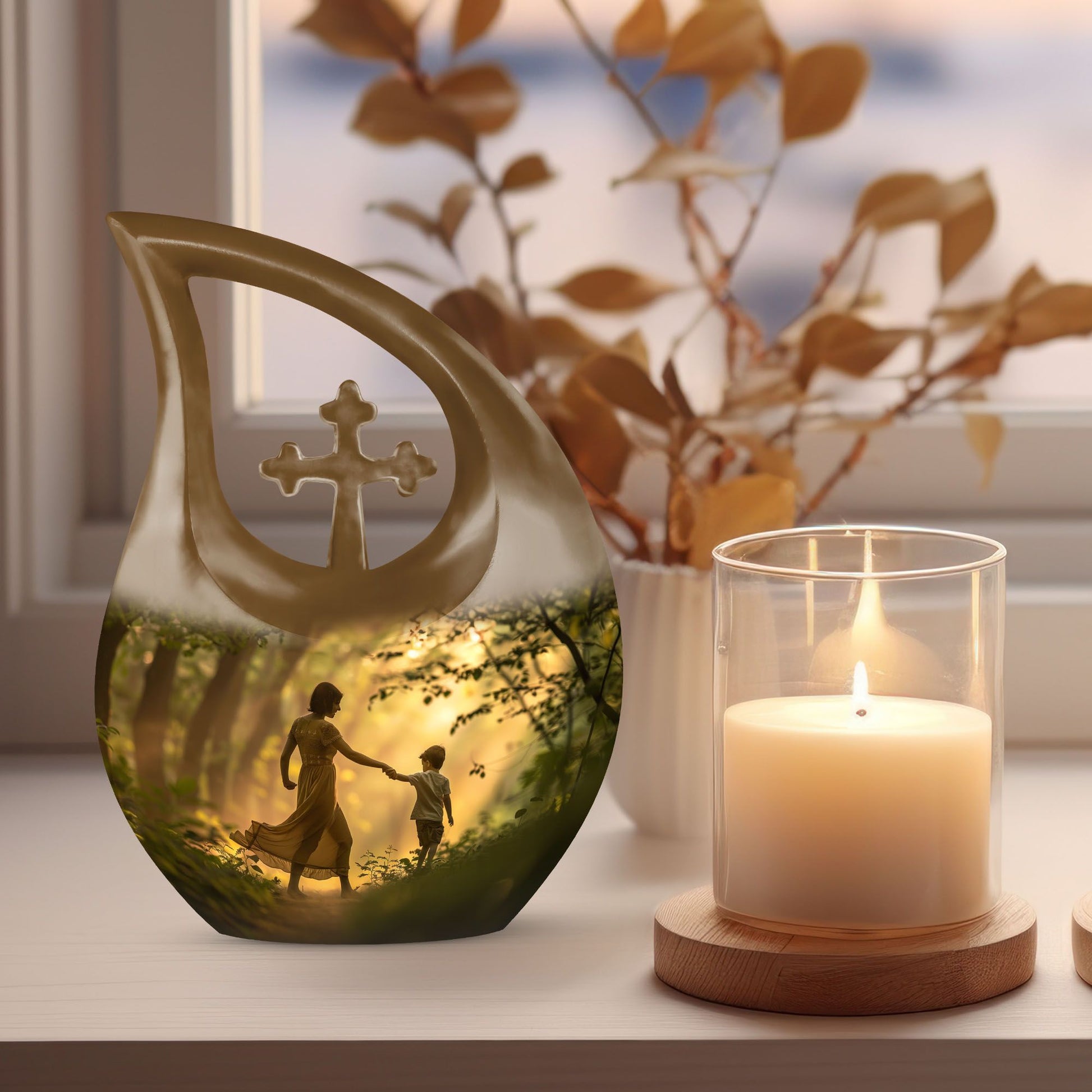 Mother Urn for Human Ashes